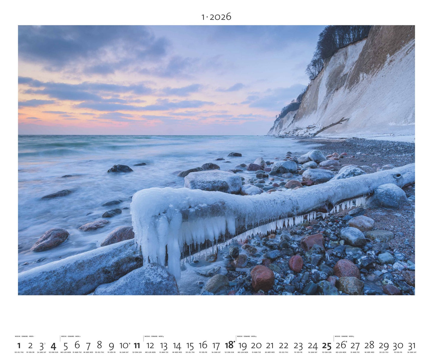 Nordisches Licht - Wandkalender 2025 - 60 x 50 cm - Palazzi