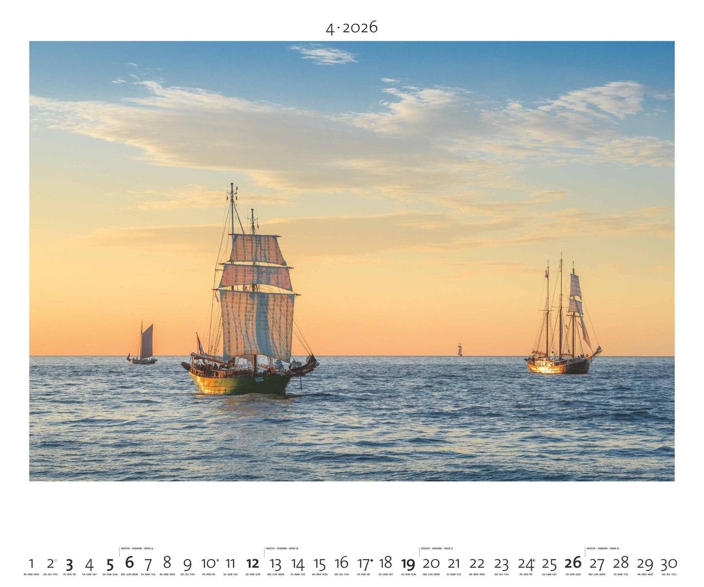 Nordisches Licht - Wandkalender 2025 - 60 x 50 cm - Palazzi