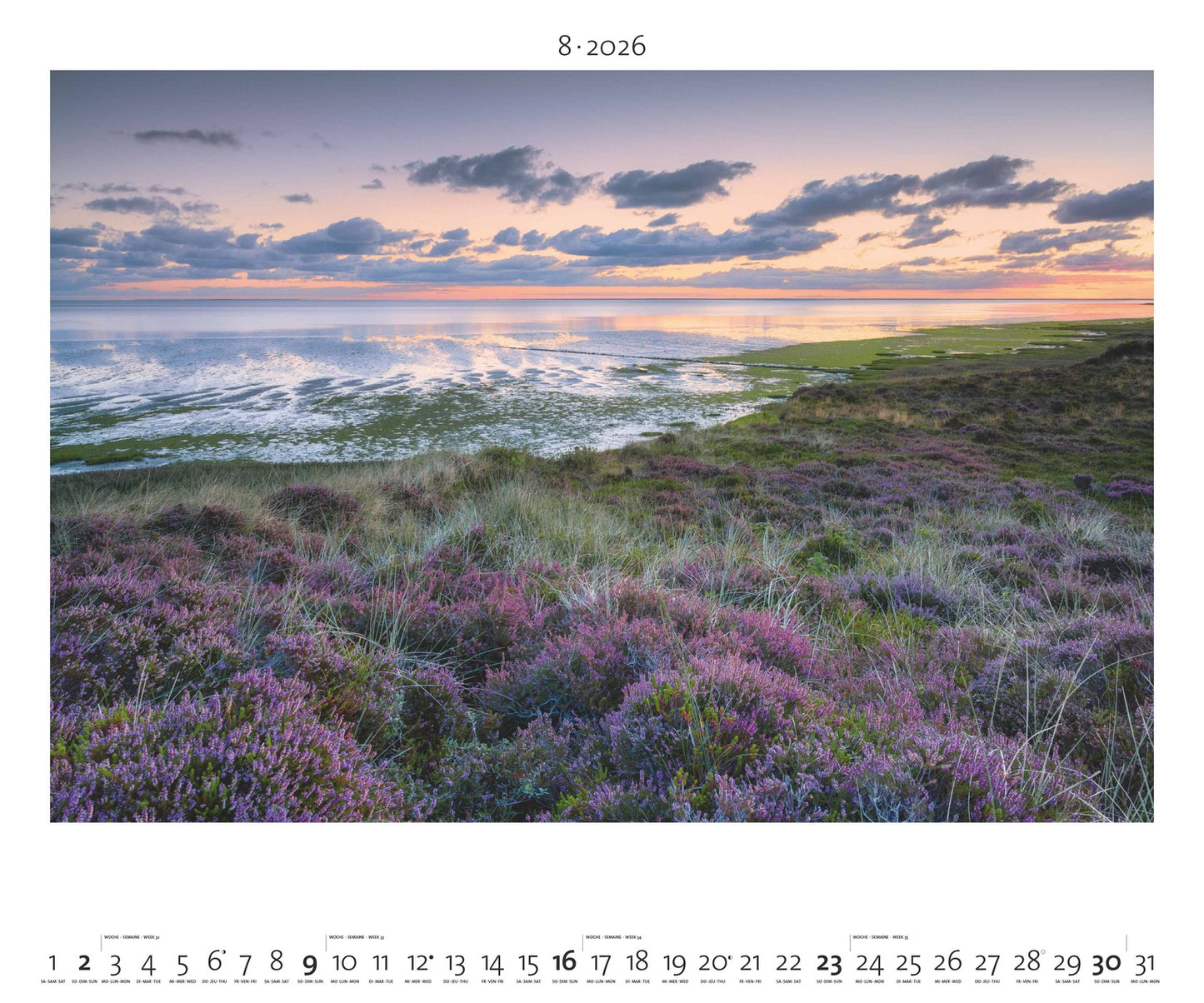 Nordisches Licht - Wandkalender 2025 - 60 x 50 cm - Palazzi