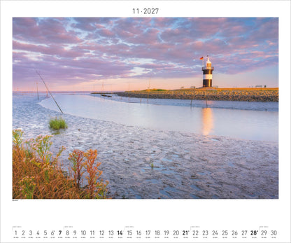 Nordisches Licht - Wandkalender 2027 - 60 x 50 cm - Palazzi