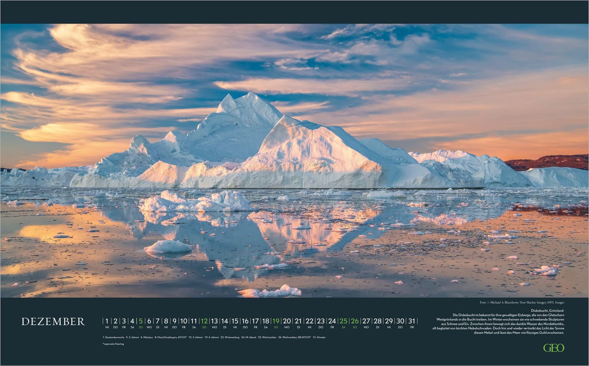 GEO Meer - Wandkalender 2027 - 58 x 36 cm