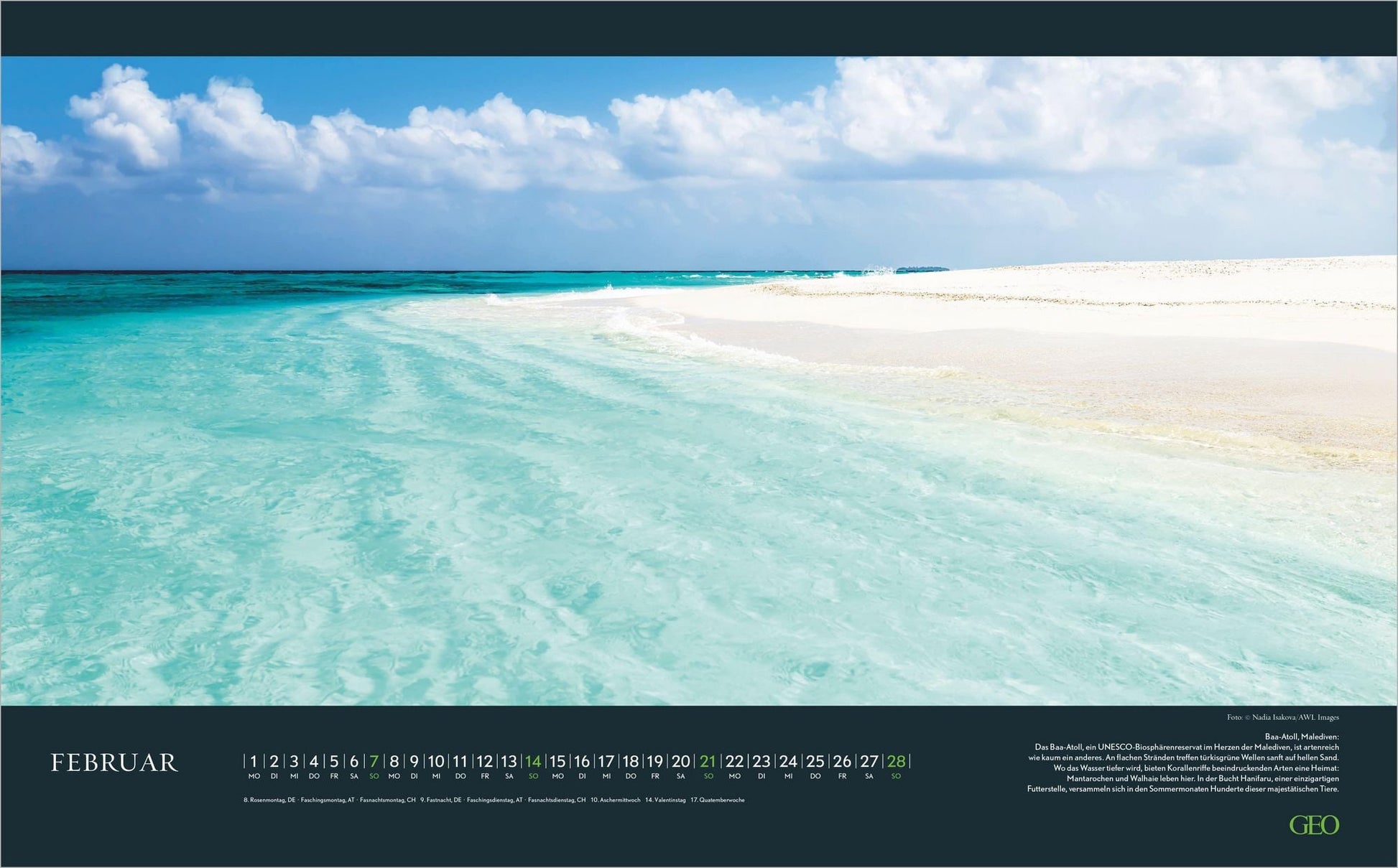 GEO Meer - Wandkalender 2027 - 58 x 36 cm