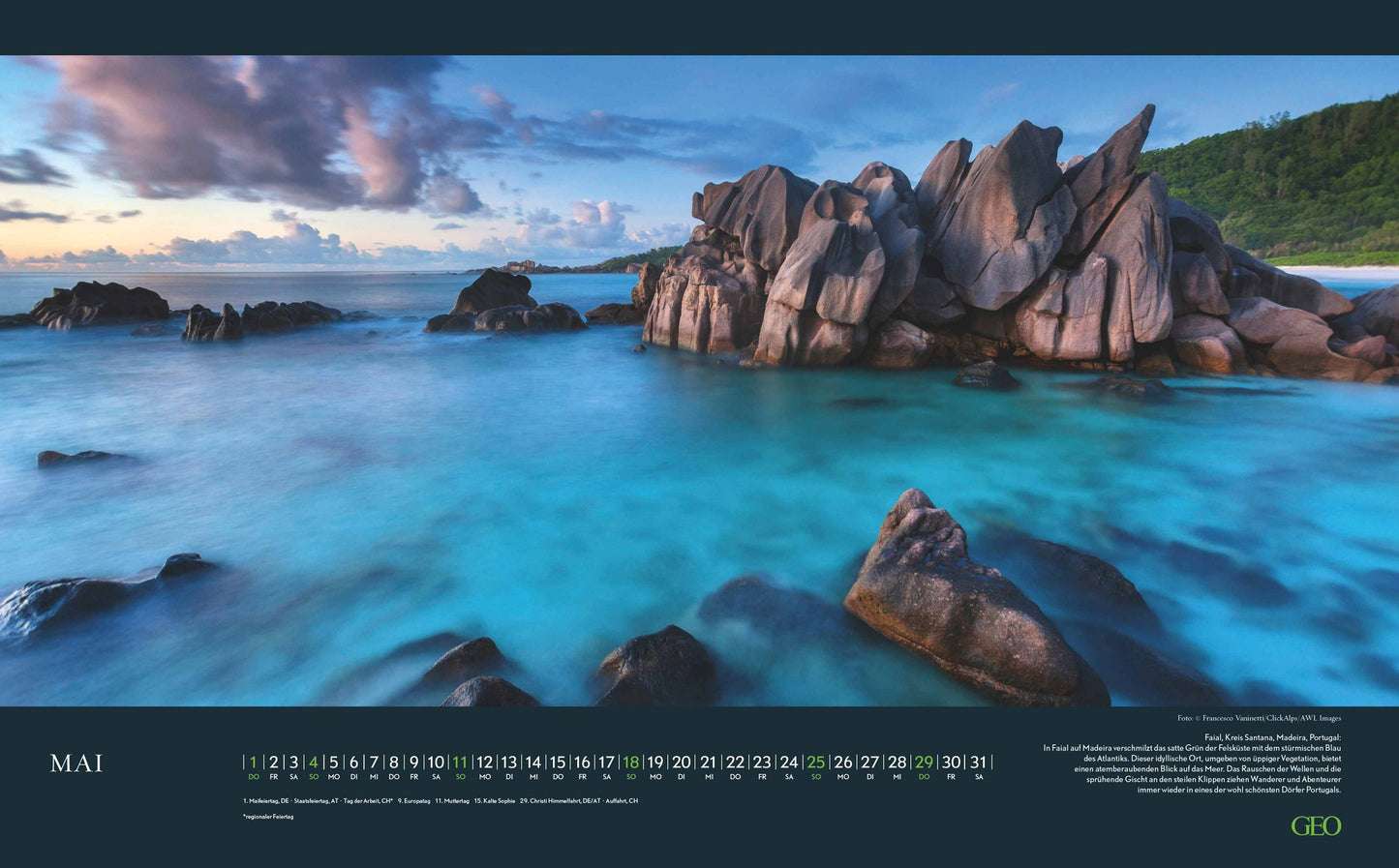 GEO Meer - Wandkalender 2026 - 58 x 36 cm