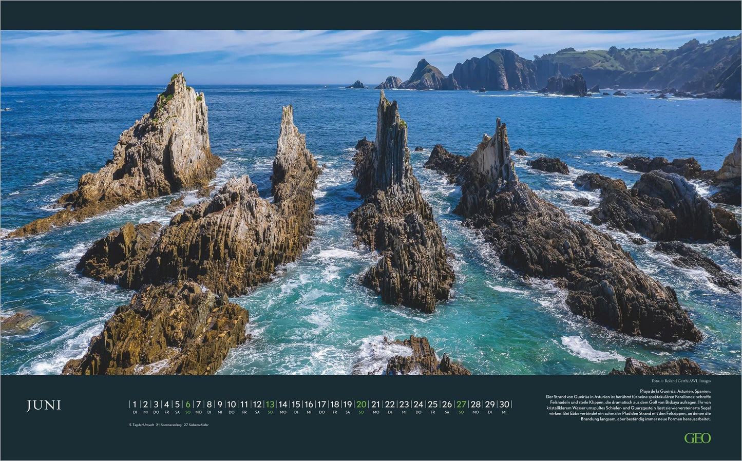 GEO Meer - Wandkalender 2027 - 58 x 36 cm