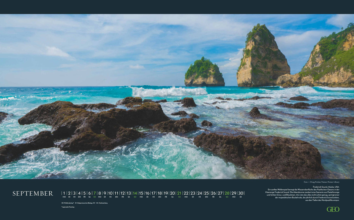 GEO Meer - Wandkalender 2026 - 58 x 36 cm