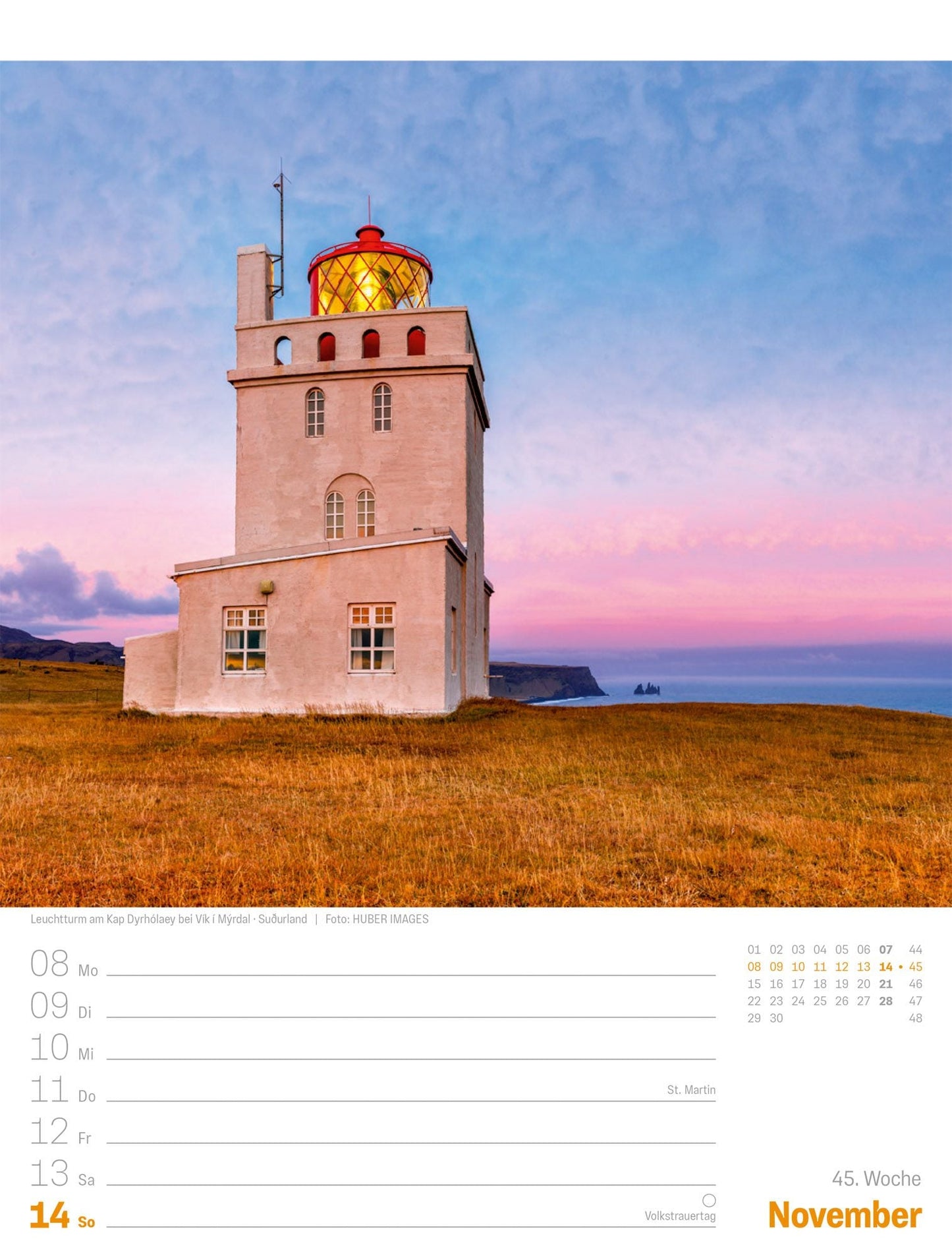 Island - Die Insel aus Feuer und Eis - Wochenplaner Kalender 2027 - 25 x 33 cm