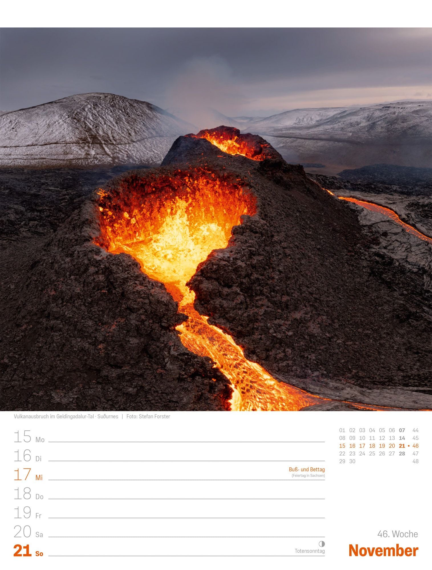 Island - Die Insel aus Feuer und Eis - Wochenplaner Kalender 2027 - 25 x 33 cm