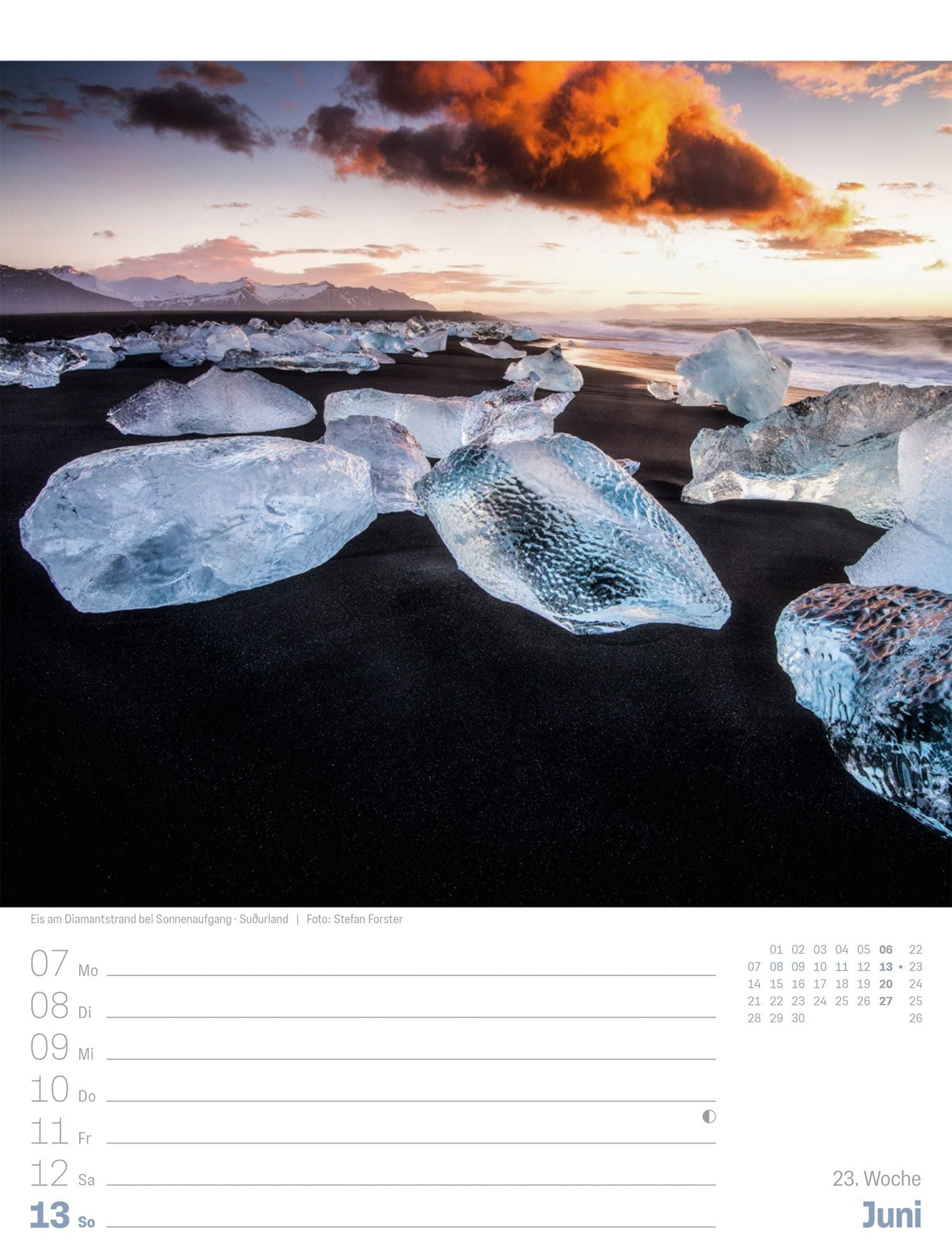 Island - Die Insel aus Feuer und Eis - Wochenplaner Kalender 2027 - 25 x 33 cm