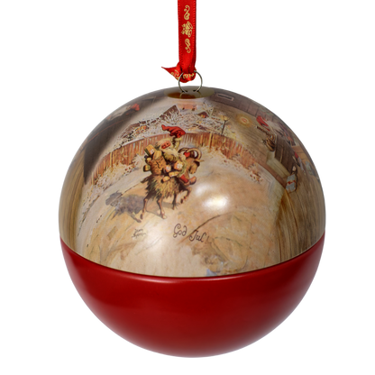 Schwedische Weihnachts-Pralinen in dekorativer Weihnachtskugel - 100 g