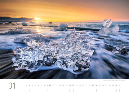 Island Exklusivkalender 2027 - 70 x 50 cm - 360Grad Medien