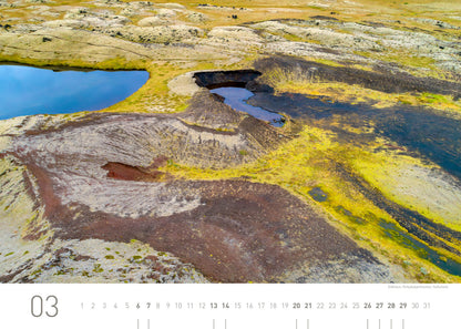 Island Exklusivkalender 2027 - 70 x 50 cm - 360Grad Medien