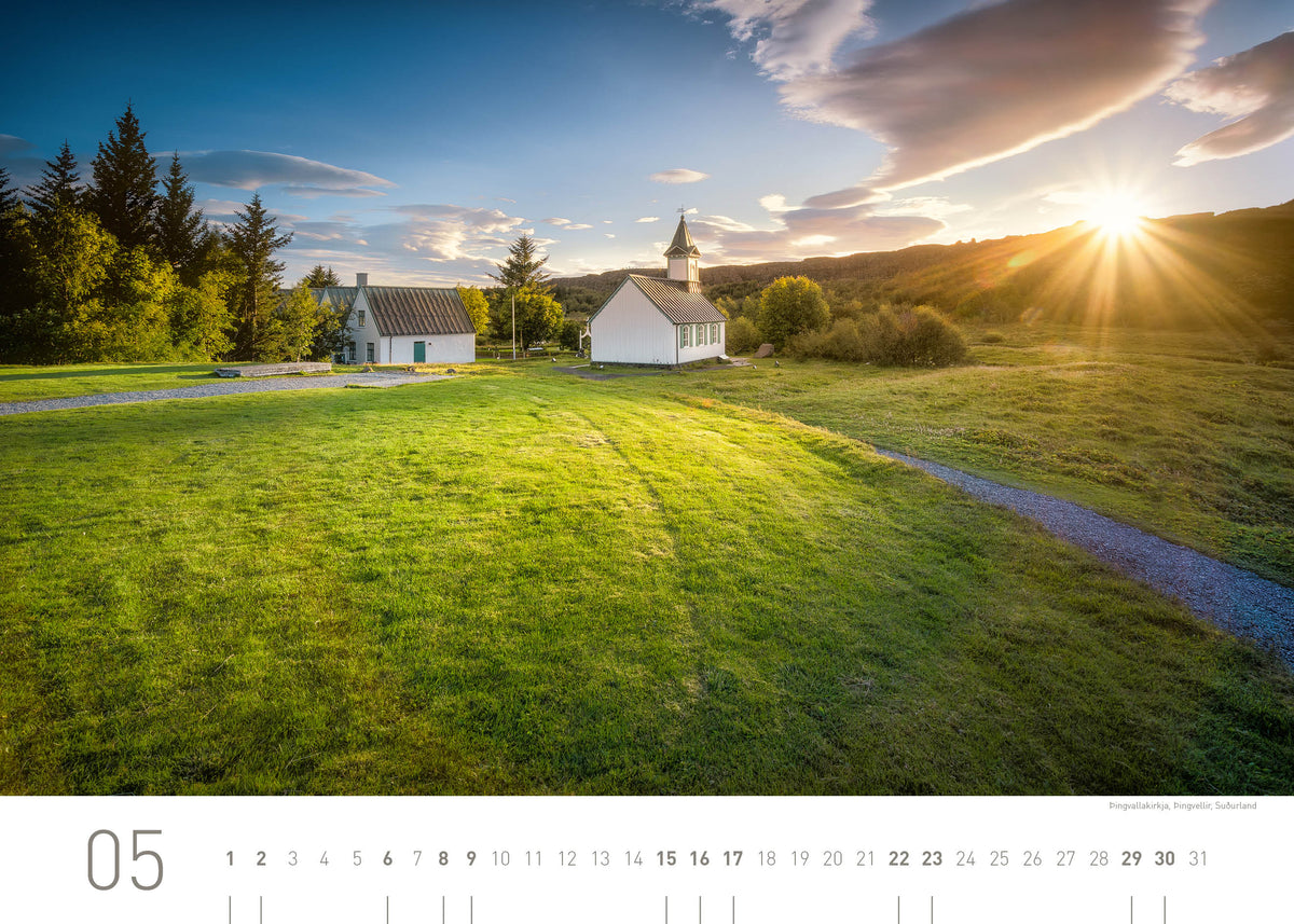 Island Exklusivkalender 2027 - 70 x 50 cm - 360Grad Medien