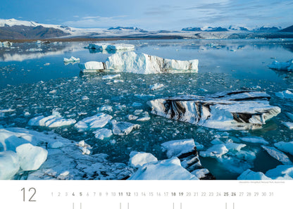 Island Exklusivkalender 2027 - 70 x 50 cm - 360Grad Medien