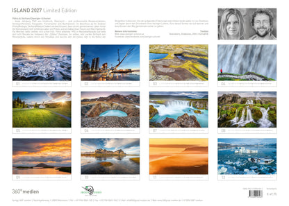 Island Exklusivkalender 2027 - 70 x 50 cm - 360Grad Medien