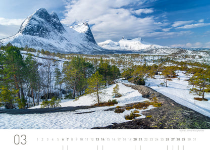 Norwegen Exklusivkalender 2027 - 70 x 50 cm - 360Grad Medien