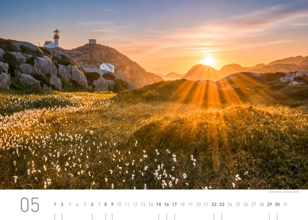Norwegen Exklusivkalender 2027 - 70 x 50 cm - 360Grad Medien