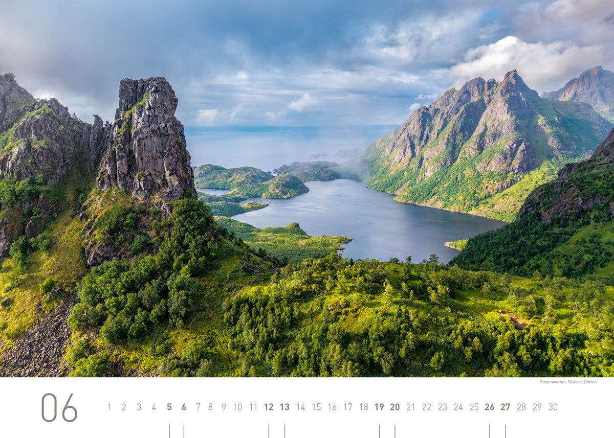 Norwegen Exklusivkalender 2027 - 70 x 50 cm - 360Grad Medien