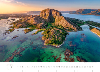 Norwegen Exklusivkalender 2027 - 70 x 50 cm - 360Grad Medien