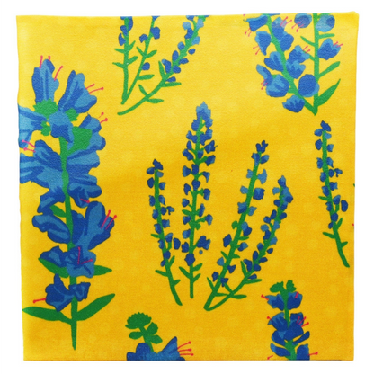 Bienenwachstuch blauer Natternkopf - 3er-Set