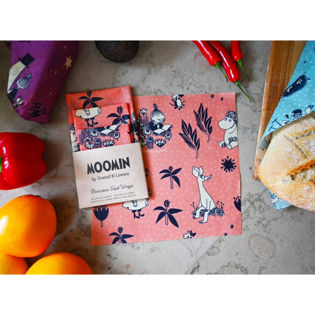Moomins in der Natur - Bienenwachstuch - 3er-Set