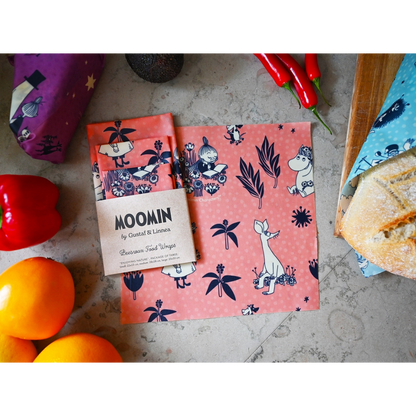 Moomins in der Natur - Bienenwachstuch - 3er-Set
