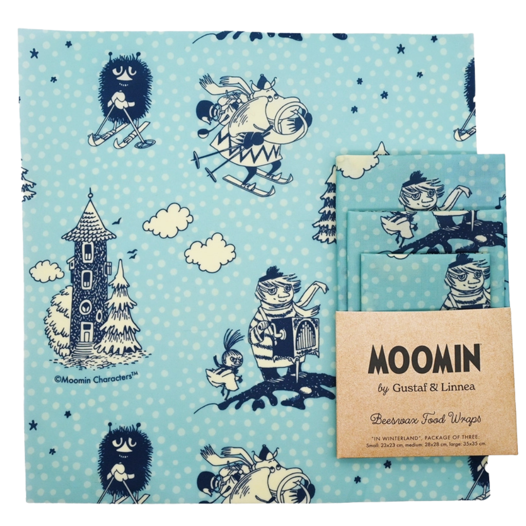 Moomins im Winterland - Bienenwachstuch - 3er-Set