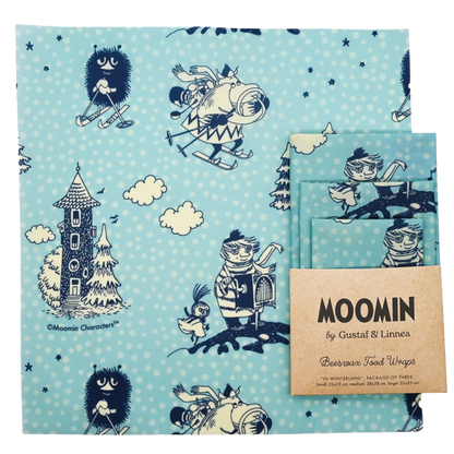 Moomins im Winterland - Bienenwachstuch - 3er-Set