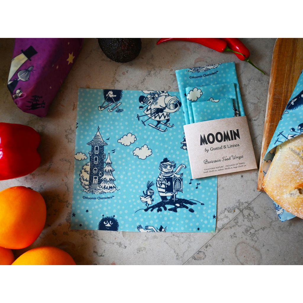 Moomins im Winterland - Bienenwachstuch - 3er-Set