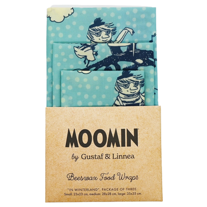 Moomins im Winterland - Bienenwachstuch - 3er-Set