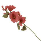 Branch with red berries - wool felt - handmade