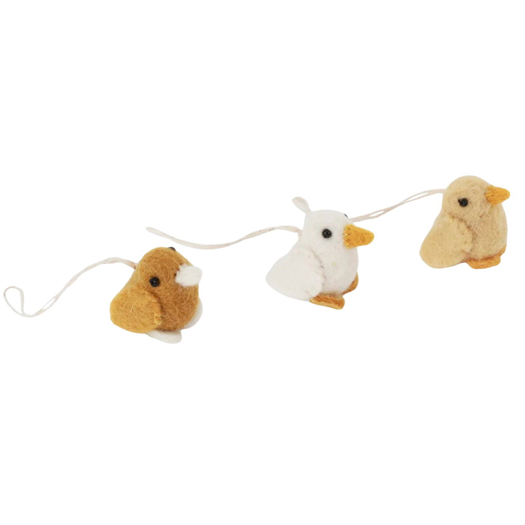 Küken - Wollfilz - handgearbeitet - 3er Set