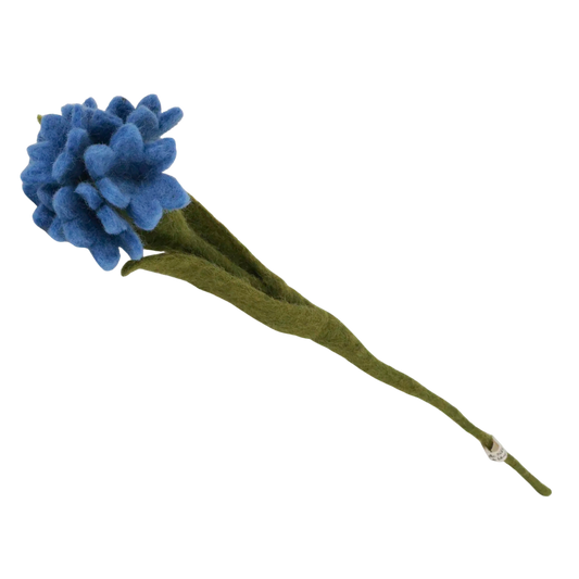 Kornblume - Wollfilz - handgearbeitet