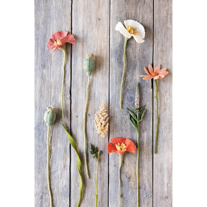 Mohnblume - handgearbeitet