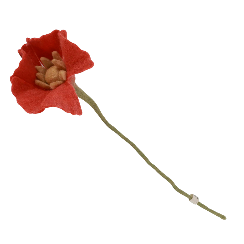 Mohnblume - handgearbeitet