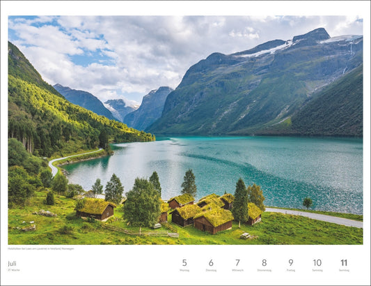 Zauber des Nordens - Wochenkalender 2027 - 39 x 30 cm - Harenberg