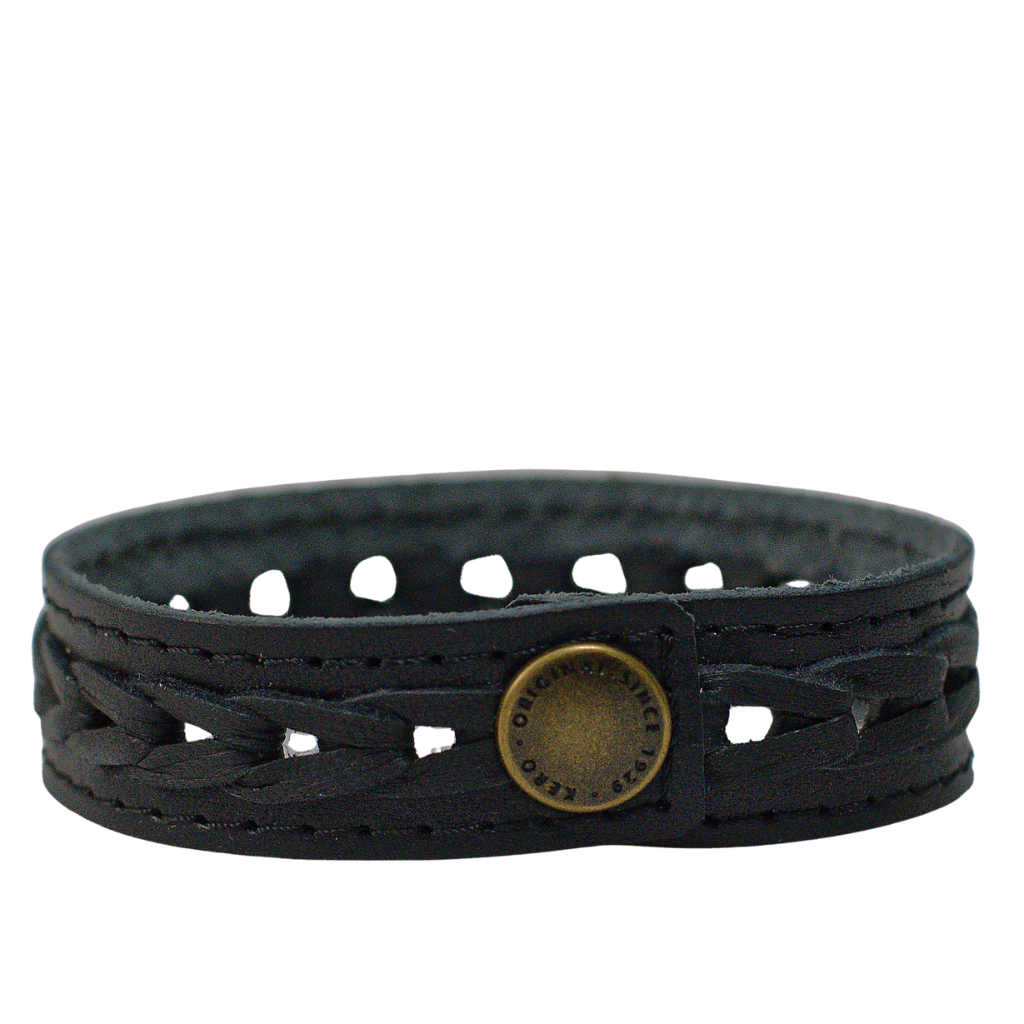 Lederarmband mit symmetrischem Muster - Kero
