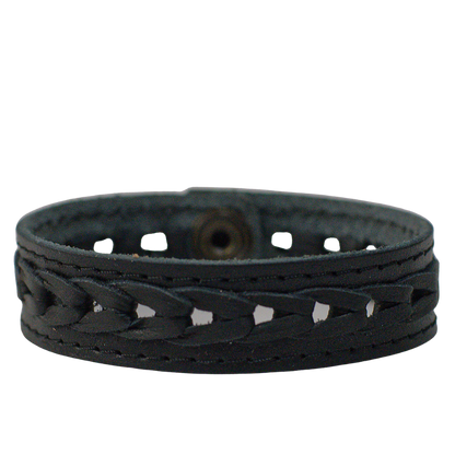 Lederarmband mit symmetrischem Muster - Kero