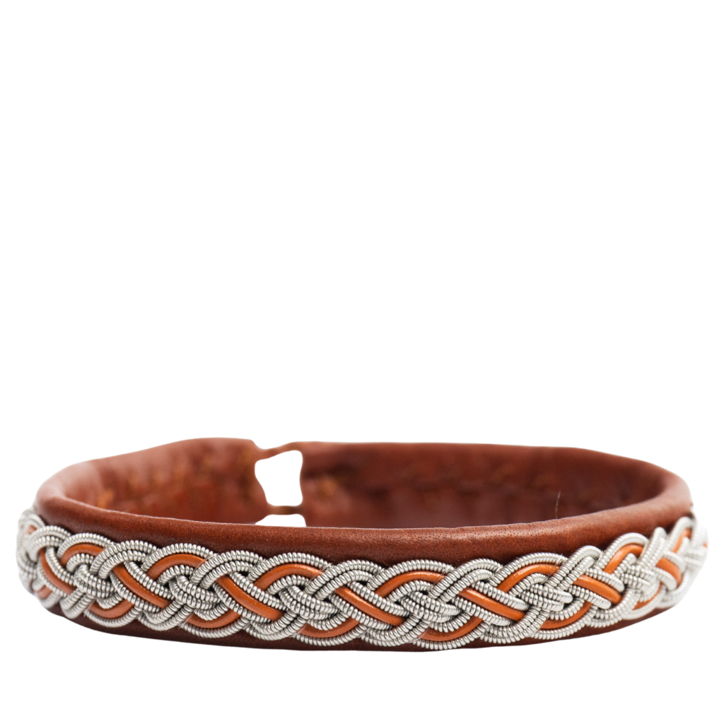 Zinnarmband mit Sternschnuppen - Handgefertigtes Sami-Armband