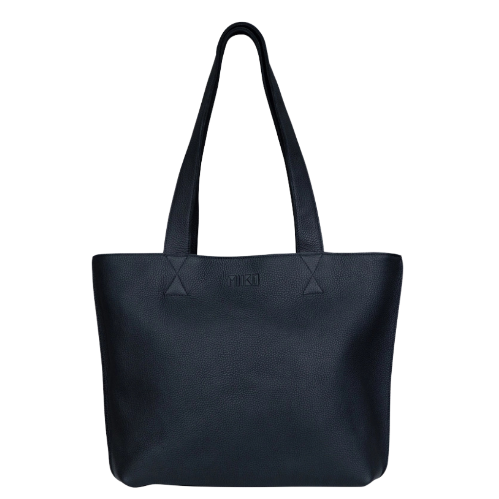 Kajo Tragetasche aus Elchleder - Schwarz - Miiko Design Oy
