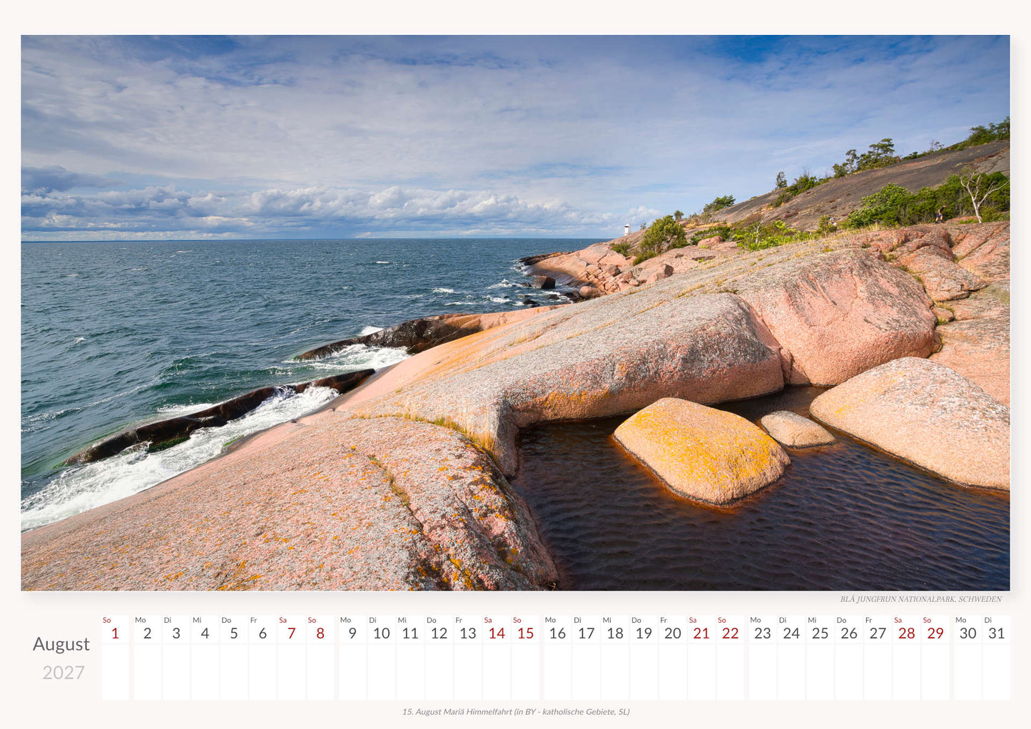 Nordische Nationalparks - Wandkalender 2027 - 59 x 42 cm - Trabandt Medien