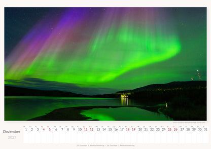 Nordische Nationalparks - Wandkalender 2027 - 59 x 42 cm - Trabandt Medien
