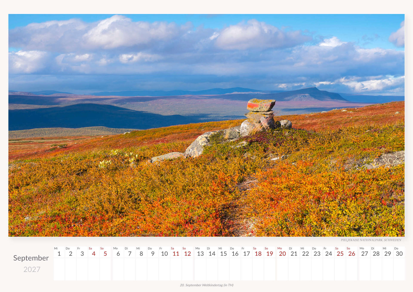 Nordische Nationalparks - Wandkalender 2027 - 59 x 42 cm - Trabandt Medien