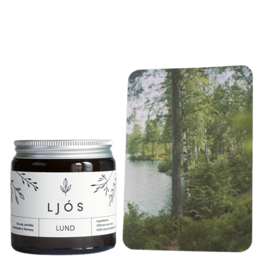 LUND – Duftkerze aus Bio-Sojawachs im Glas – 100 g