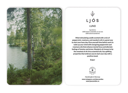LUND – Duftkerze aus Bio-Sojawachs im Glas – 100 g