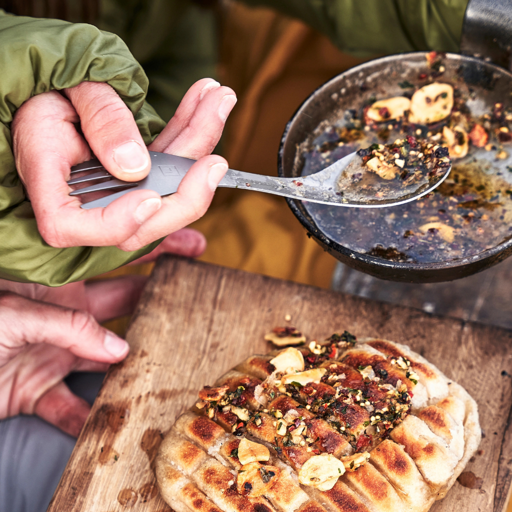 Outdoor Besteck aus Titan Spork leicht robust für Reisen und Wandern