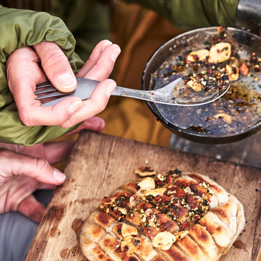 Outdoor Besteck aus Titan Spork leicht robust für Reisen und Wandern