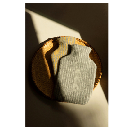 Aurora Wärmflasche - Grau-Weiß