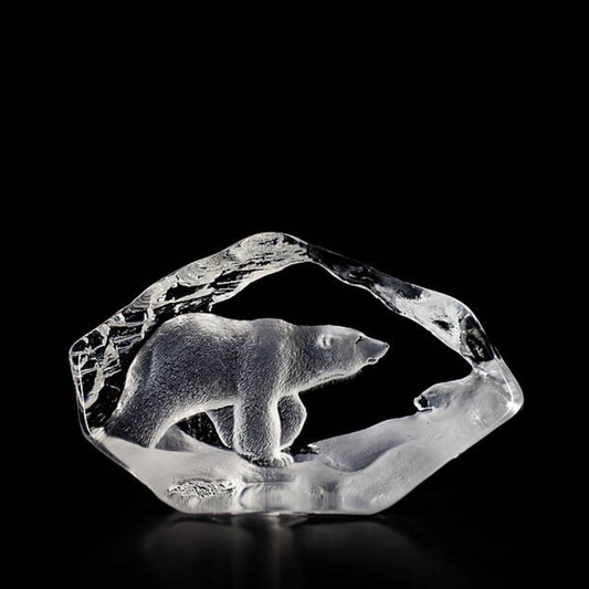 Glasblock Eisbär - 150 x 100 mm