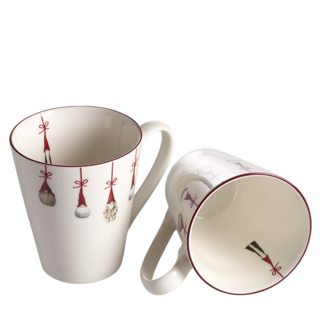 Tomte Porzellanbecher 2er Set - 10 cm - 30 cl