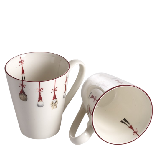 Tomte Porzellanbecher 2er Set - 10 cm - 30 cl